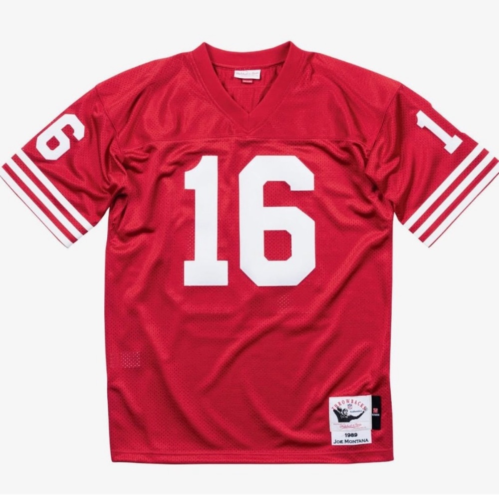 Authentic Joe Montana San Francisco 49ers
Jersey Mitchell & Ness Throwback M